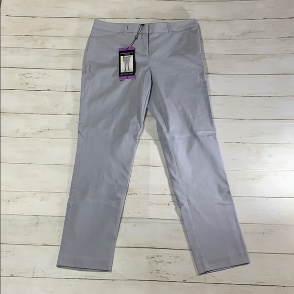 Mario Serrani Slim Fit Gray Crop Work Pants Sz. 4 - Picture 1 of 11